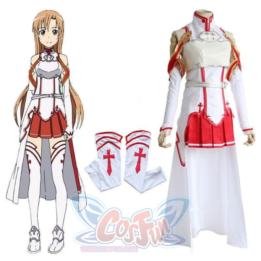 cosfun Sword Art Online Yuuki Asuna Cosplay Costume mp003072