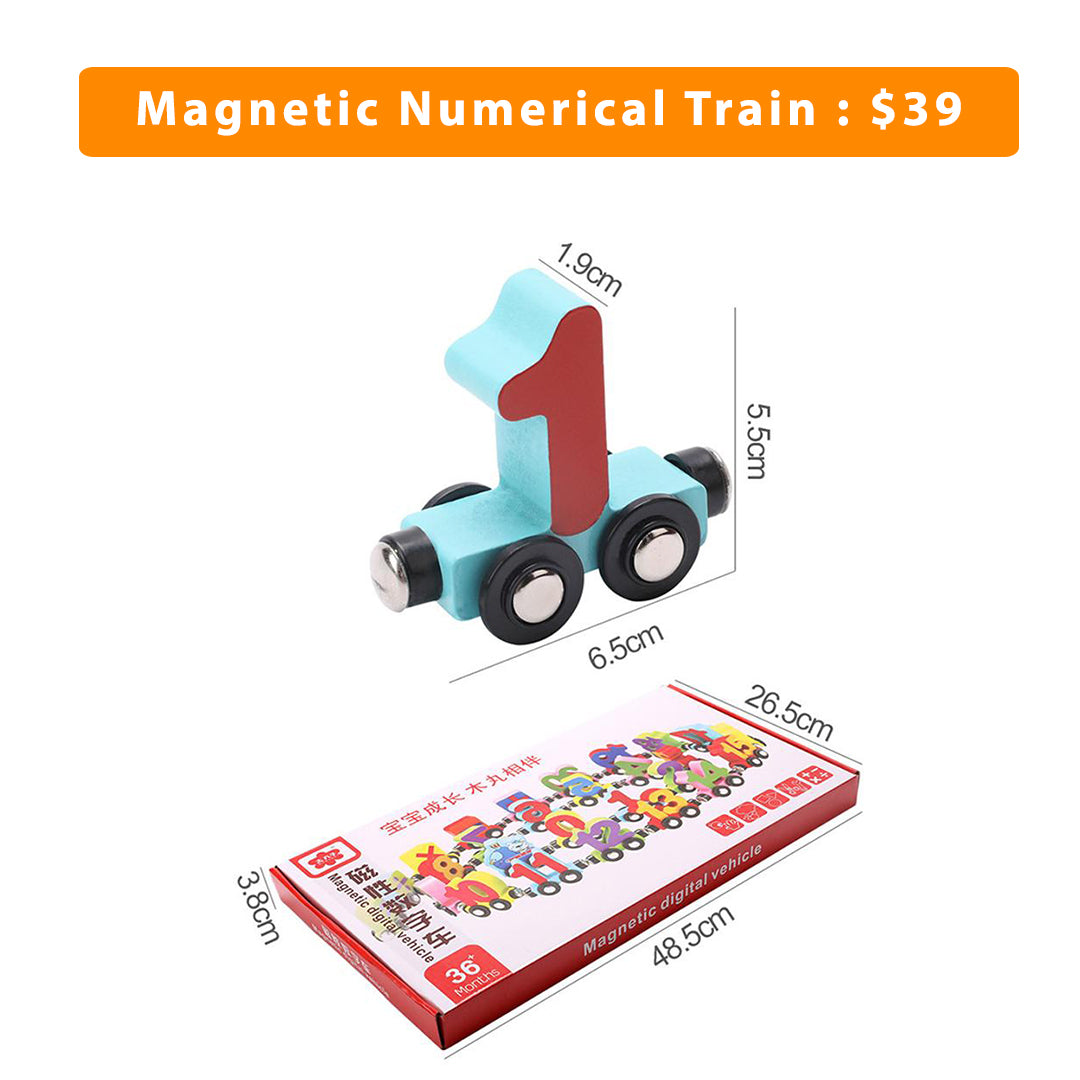 magnetic alphabet train