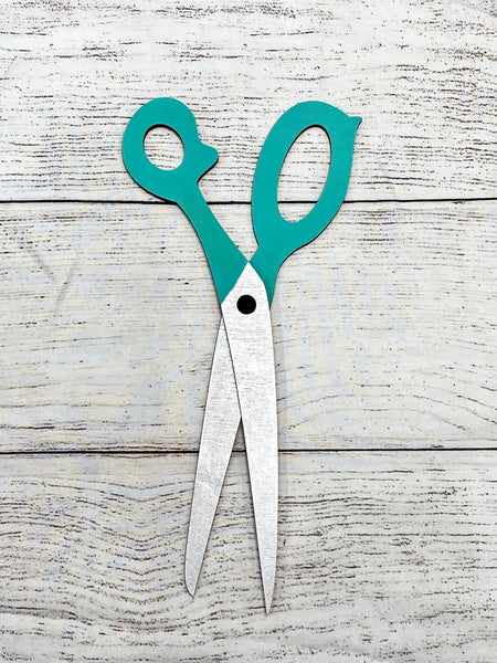 12 inch unfinished scissors for decor