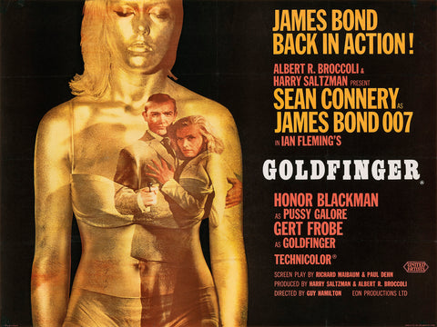 James Bond Goldfinger movie poster auction at Lyon & Turnbull