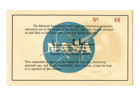 Apollo 11 launch ticket auction at University Archives