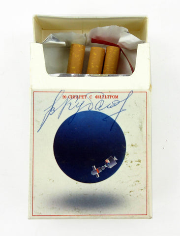 Apollo Soyuz signed cigarette pack for sale at University Archives