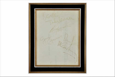 Autogramme der Beatles zum Verkauf bei Chiswick Auctions