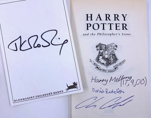 哈利·波特在汉森拍卖会上签名的书