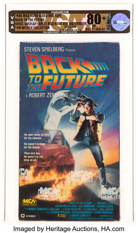 Die VHS-Kassette „Zurück in die Zukunft“ von Heritage Auctions wird für 75.000 US-Dollar verkauft
