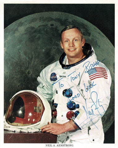 Neil Armstrong signed photo for sale at The Memorabilia Club