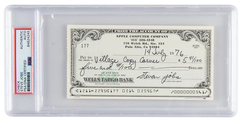 Steve Jobs cheque sells for $31,285