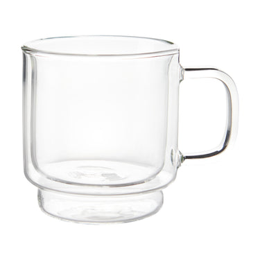 Acheter Tasses à café en verre 2x350ml, verres à Double paroi avec Asa,  tasses en verre Borosilicate pour thé, café, lait, Latte,Macchiato