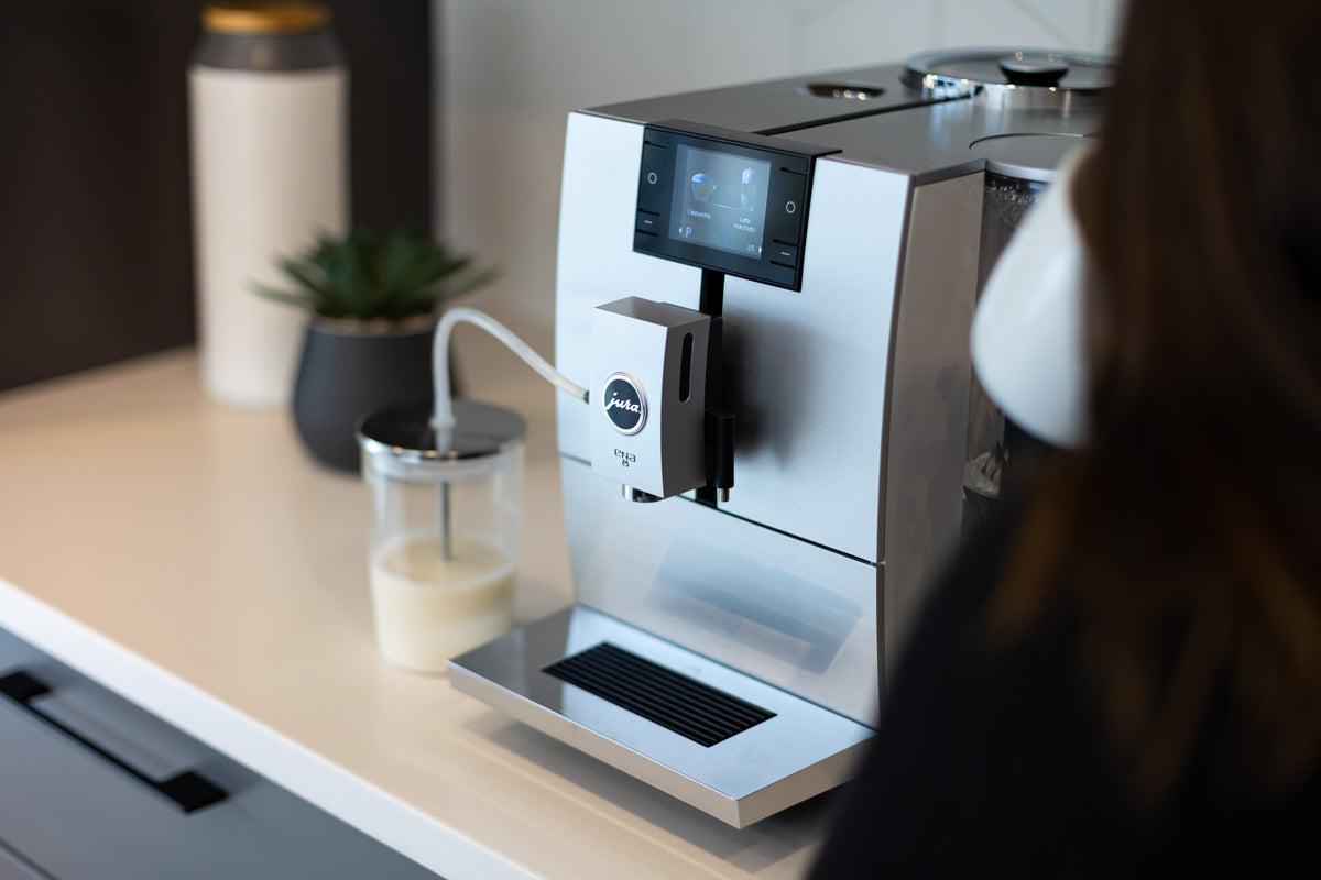 Machine à expresso, cafetière latte et cappuccino, machine à café  automatique avec pompe à eau haute pression 20 bars, acier inoxydable(EU)