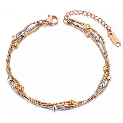 eLVeene Glam Bangle Bracelet - Stainless Steel – Pearls And Rocks