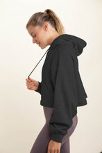 Load image into Gallery viewer, Black Cropped Hoodie
