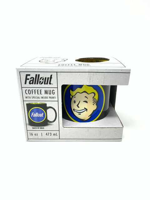 Fallout Coffee Mug Vault Pip Boy Dual Tone Ceramic Coffee Mug w/inside printed