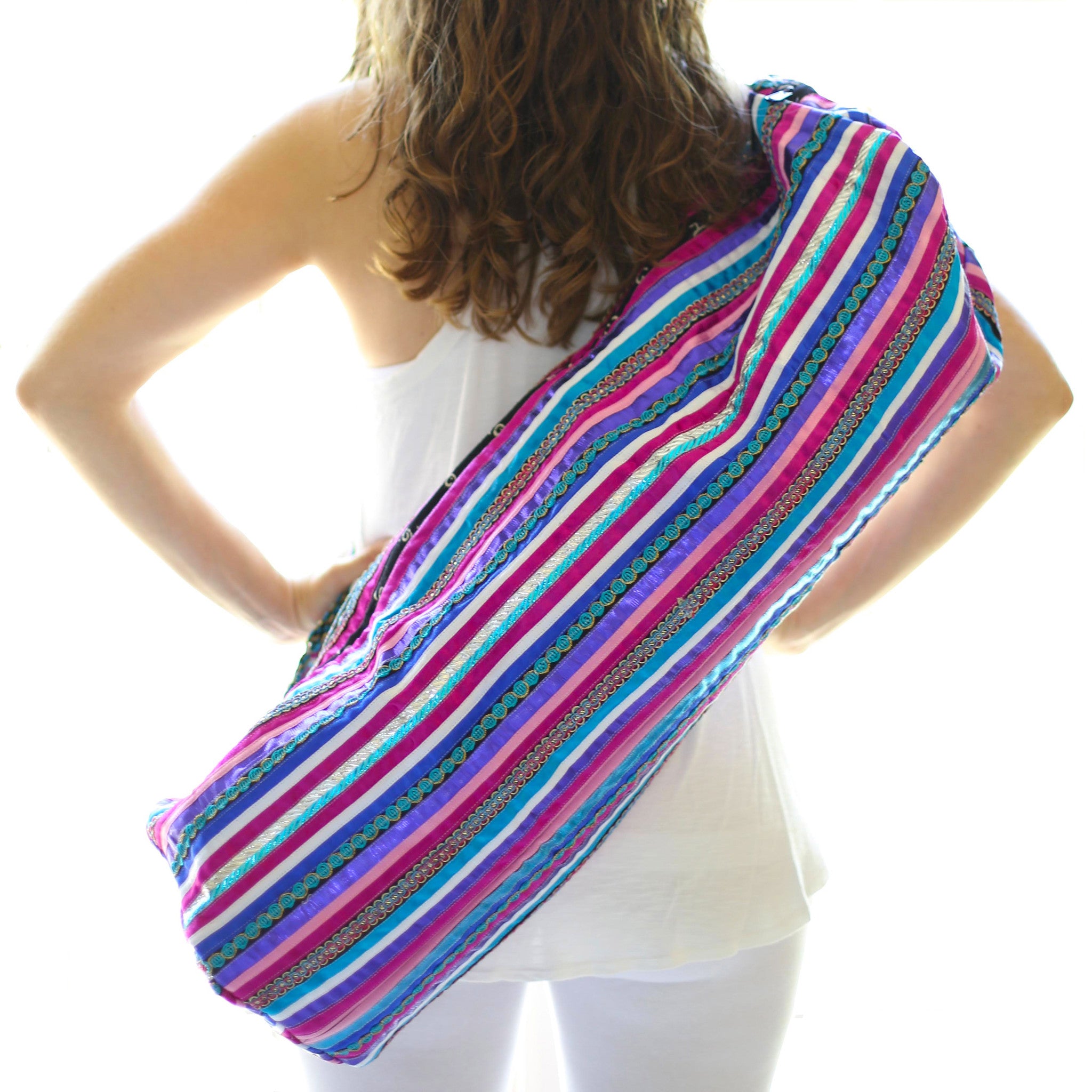 Yoga Mat Bag  Fashion Yoga Bag Backpack with Zipper Pocket for Valuab