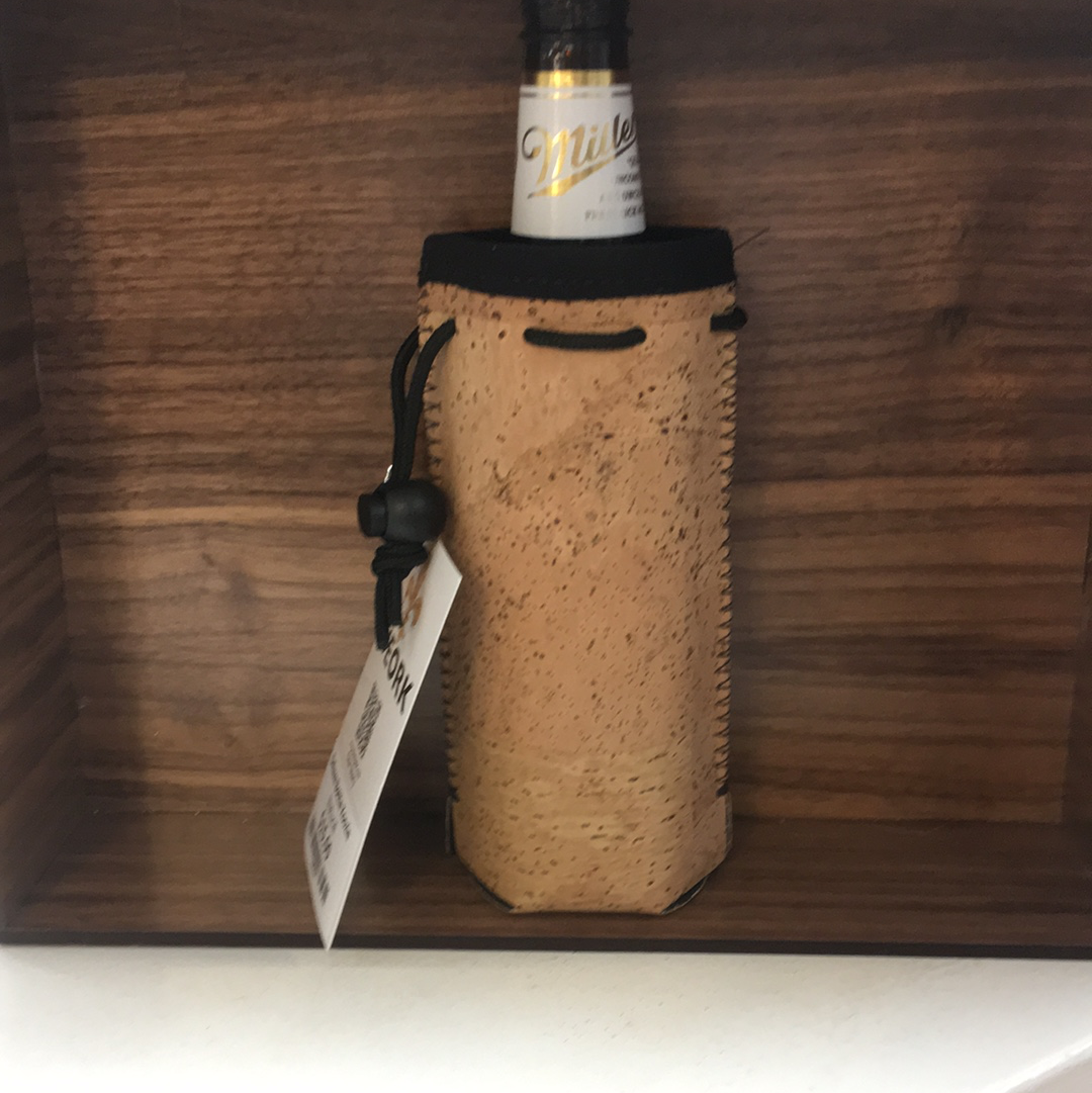 Campaign Leather Bottle Koozie