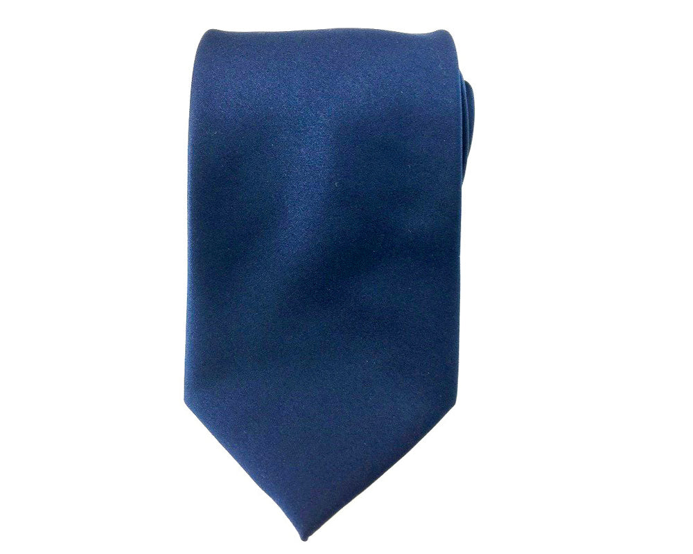 Navy Blue Necktie | Plain Wedding Ties for Men | Aristo TIES - Aristo Ties