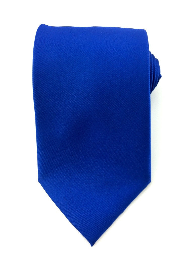 Marine Blue Solid Colour Necktie - Aristo Ties
