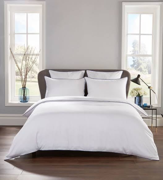 piped edge duvet cover