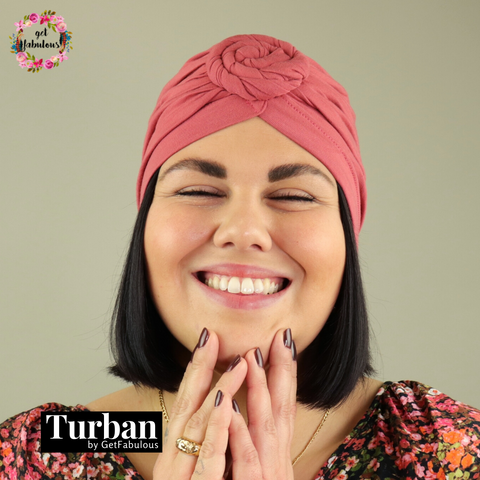 Turban in rosa von GetFabulous