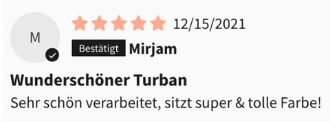 Turban Bewertung