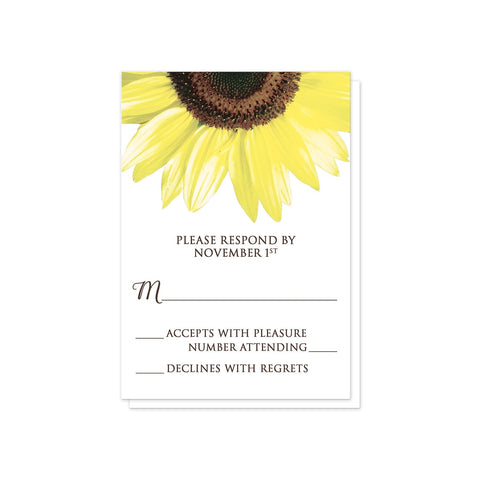 Modern Rustic Sunflower Acrylic Wedding Invitations EWIA065