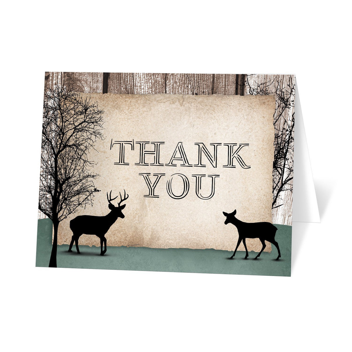 deer-thank-you-cards-rustic-woodsy-deer-thank-you-cards
