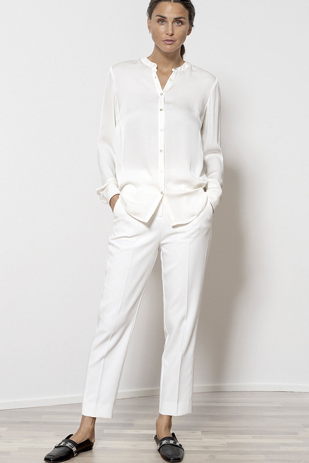 Maple silke skjorte, Off white Klosterfrk ApS