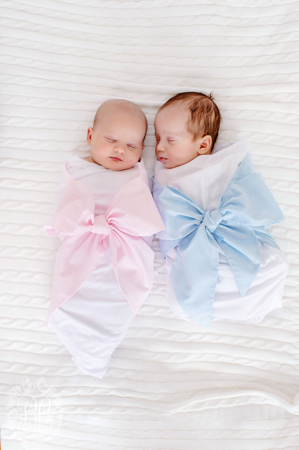 Bow Swaddle ® - Palm Beach Pink - The 