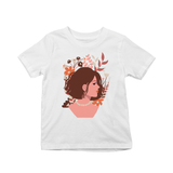 Blooming girl kids t-shirts White