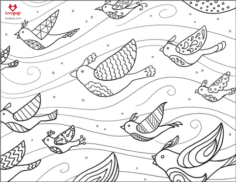 Coloring Pages: Birds