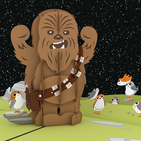 Chewbacca Star Wars Pop up Card