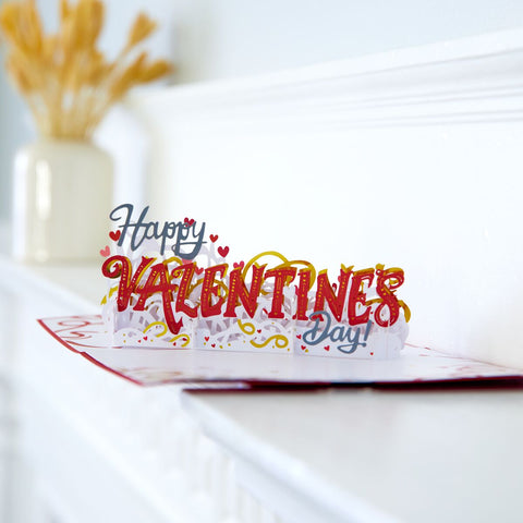 Happy Valentine's Day Pop Up Card