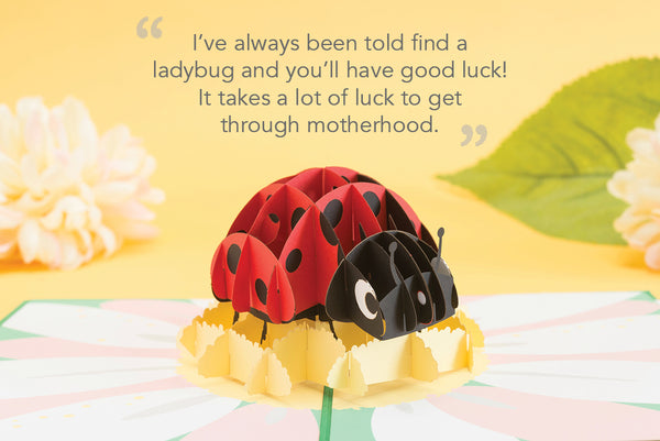 Ladybug card for Mother's Day