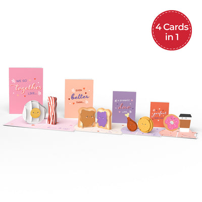 We Go Together Like... Valentine's Day 4-in-1 Nesting Card