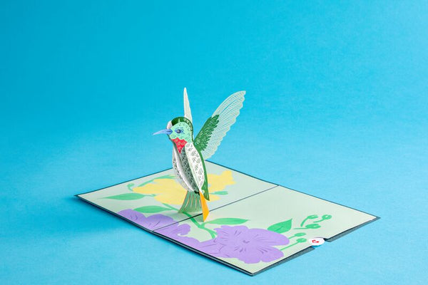 hummingbird pop up card