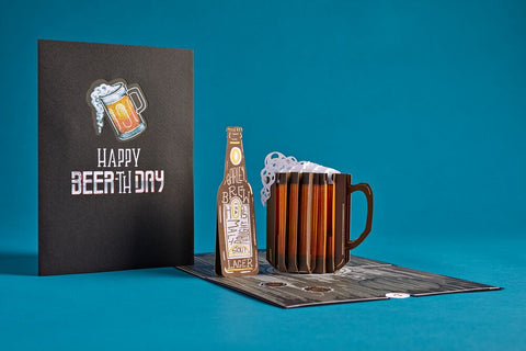 Happy Beer-th Day Pop-Up Card