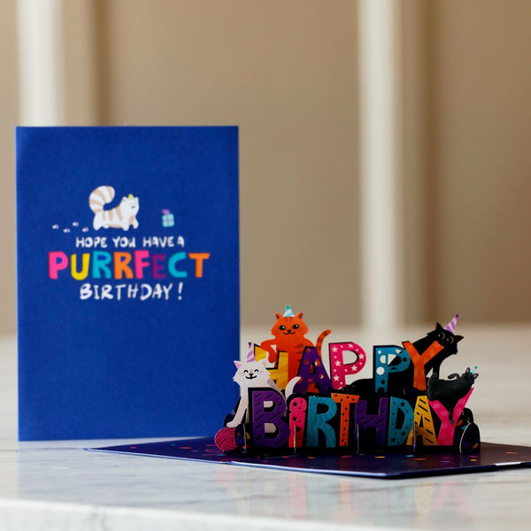 Cats Birthday Pop-Up Card