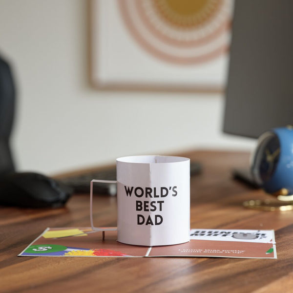 The Office World's Best Dad Pop Up Card for Father's Day