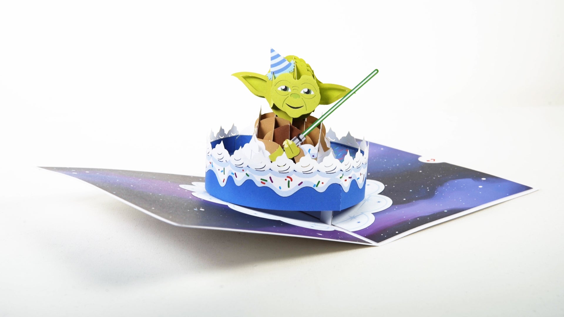 Baby Yoda Star Wars 3d Pop Up Birthday Greeting Card Baby Shower Party Decor Home Garden Greeting Cards Invitations