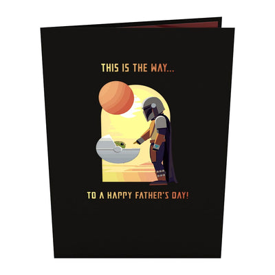 A Mandalorian Father's Day greeting card - Lovepop