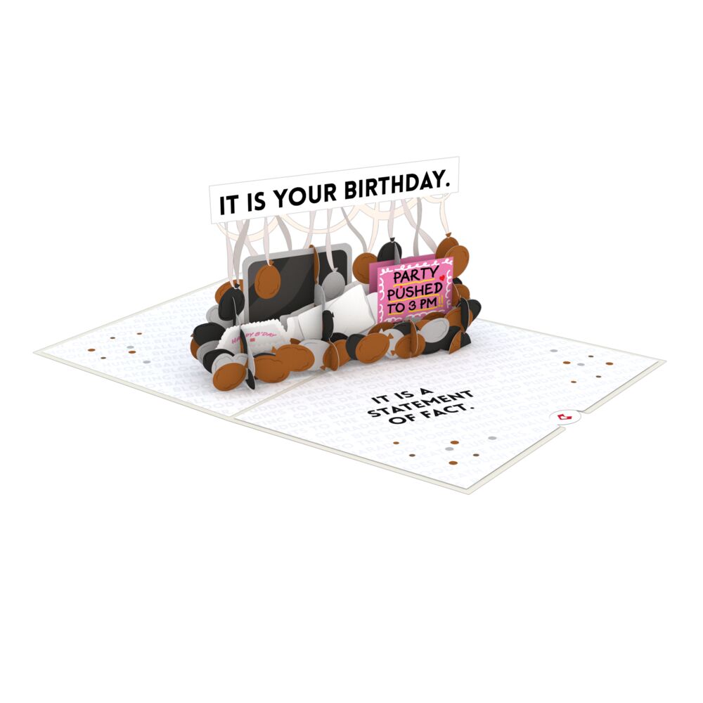 it is your birthday office card