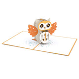Party Owl birthday pop up card - thumbnail