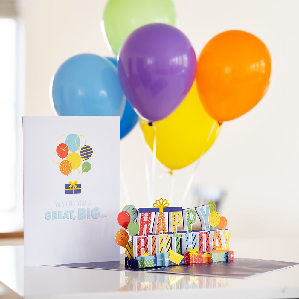 Giant Happy Birthday Pop-Up Card | Lovepop