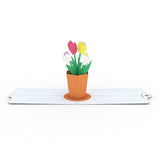 Tulips Gift Tags 4 Pack birthday pop up card - thumbnail