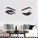 Load image into Gallery viewer, Girl Eyes Lashes Vinyl Decal - Kamiqiwallz
