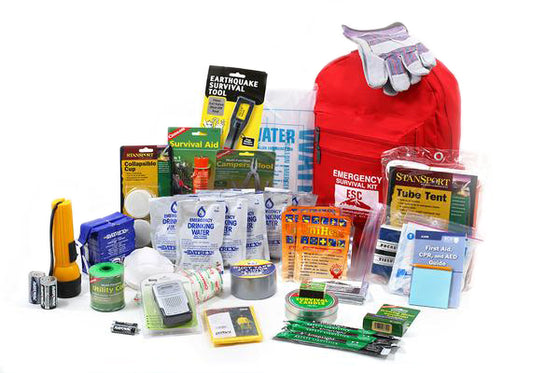 Earthquake survival kits and supplies