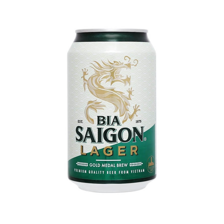 Bia Sài Gòn Lager (Xanh) lon 330ml – Sesofoods