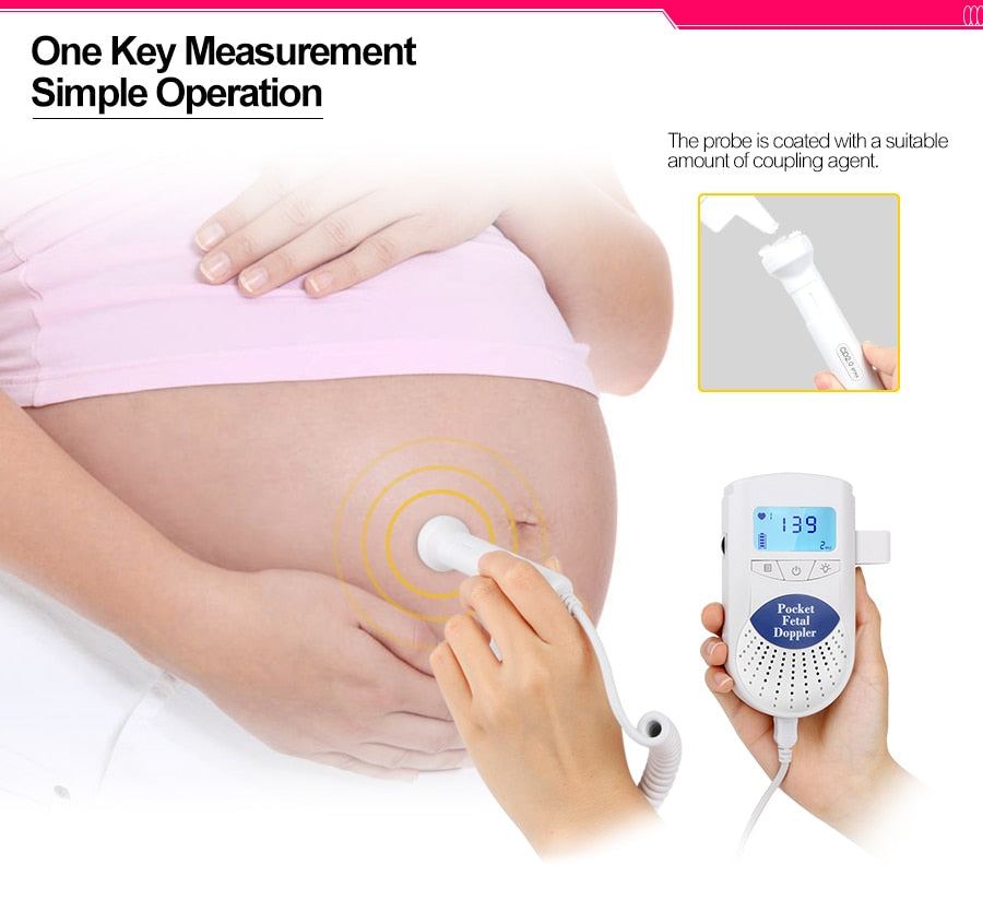 portable baby heartbeat monitor doppler