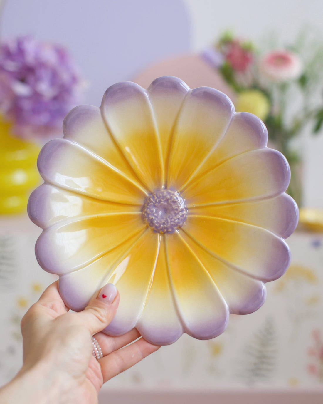 Grande assiette Marigold - Lilas