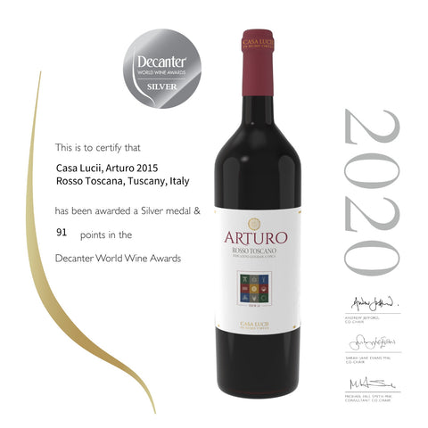 arturo-silver medal-decanter 2020-red tuscan