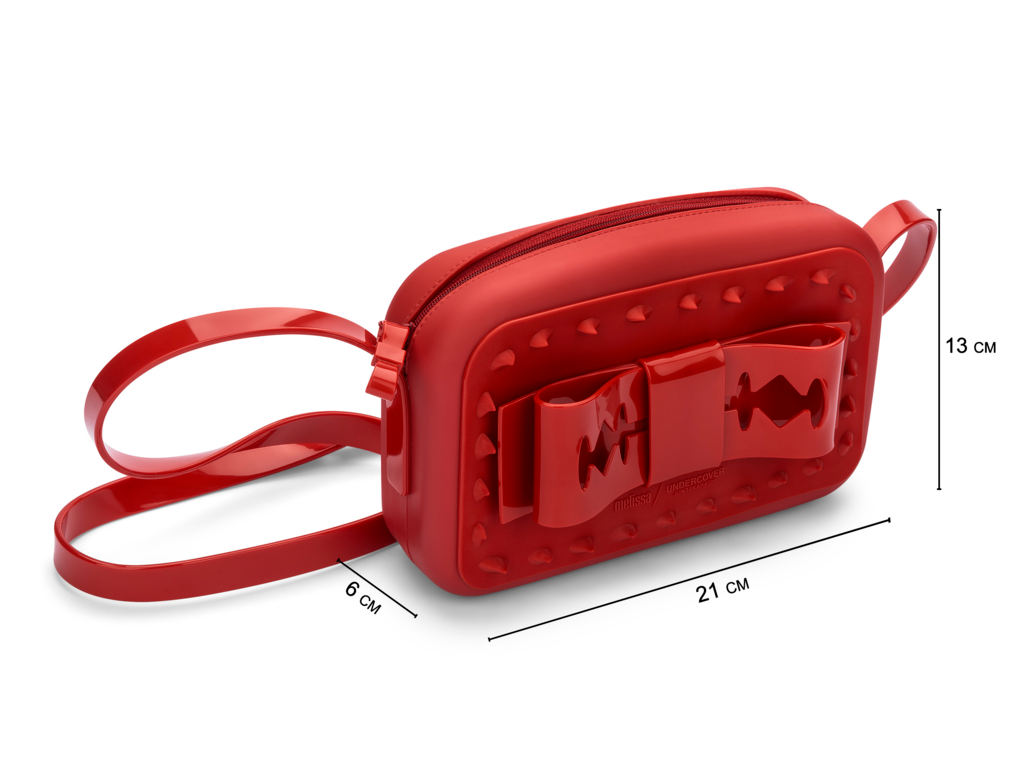 Melissa + Undercover Razor Bow Bag Red